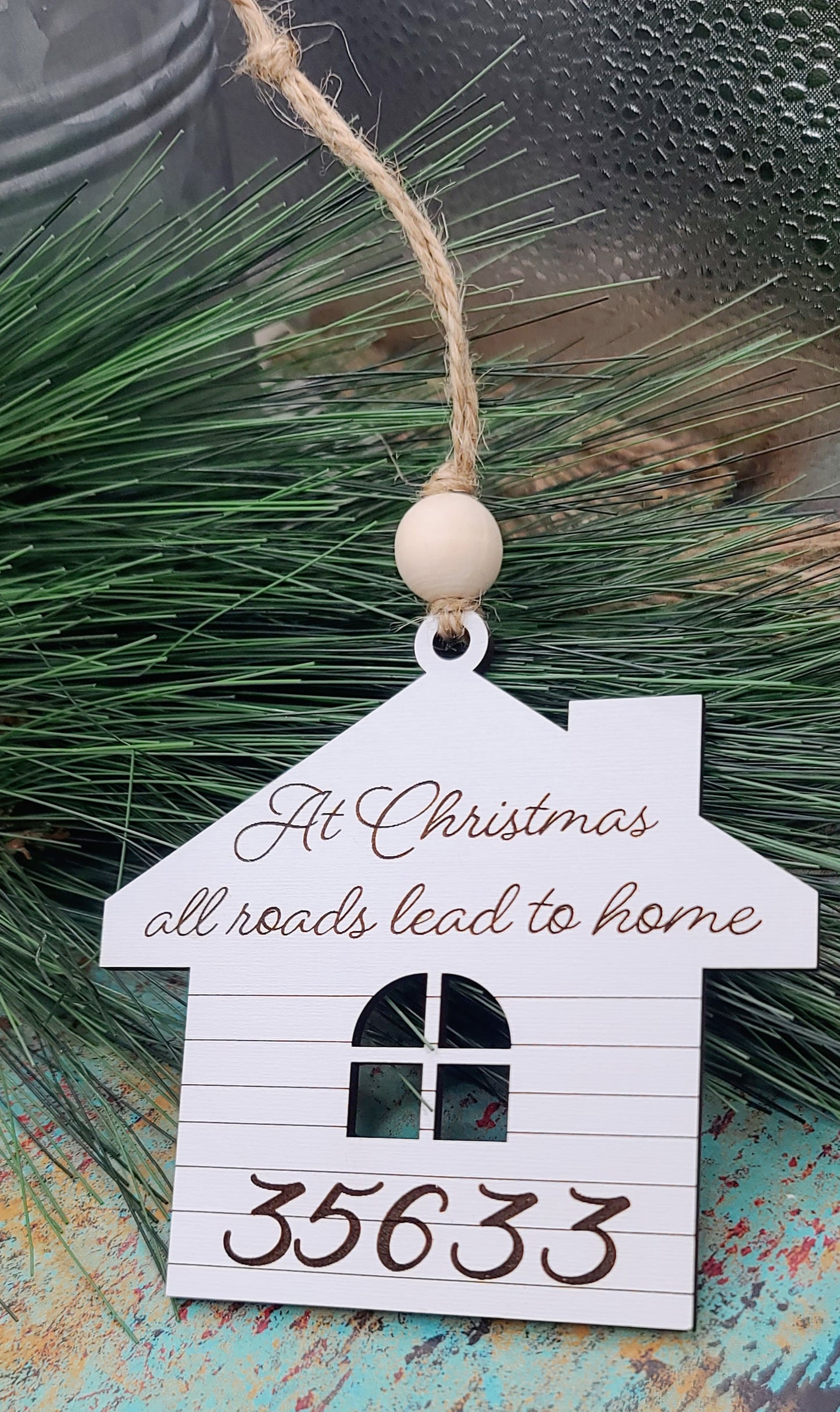 Zip Code Ornament ✨️MADE TO ORDER✨️