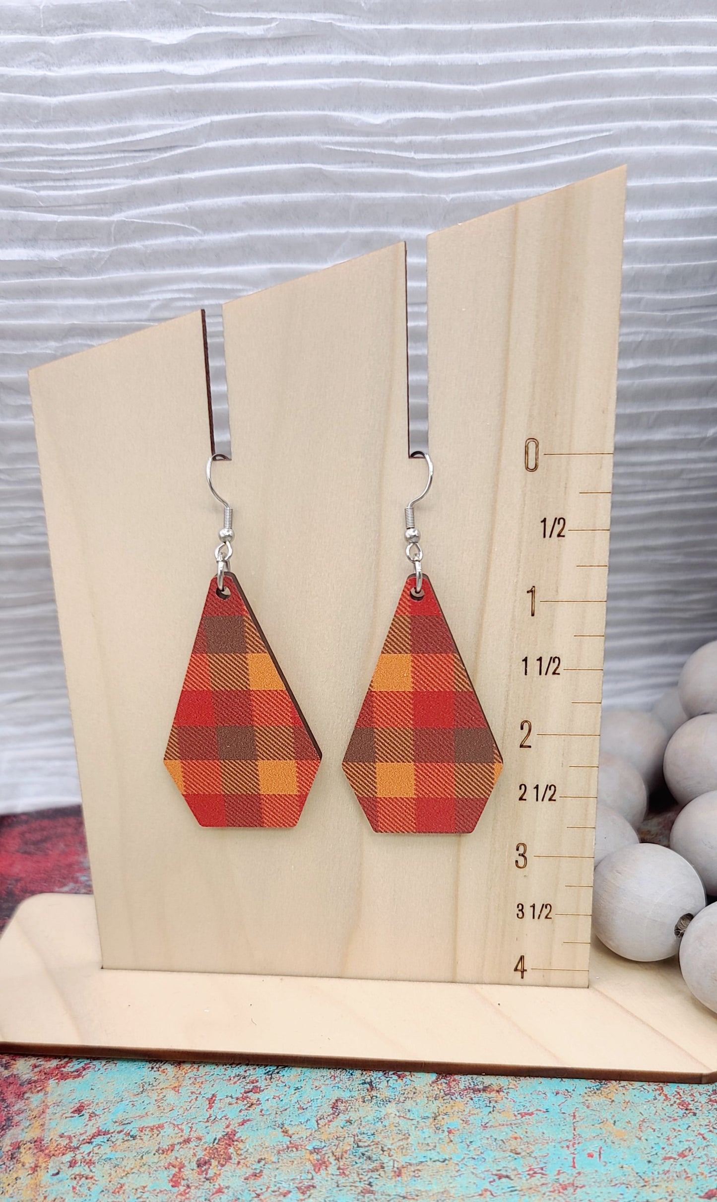 Fall Plaid Earrings