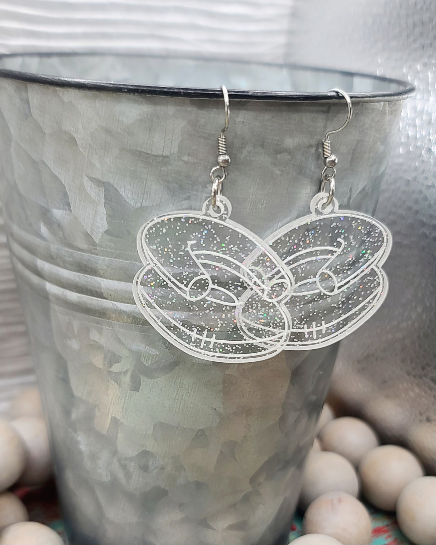 Glitter Chair Earrings