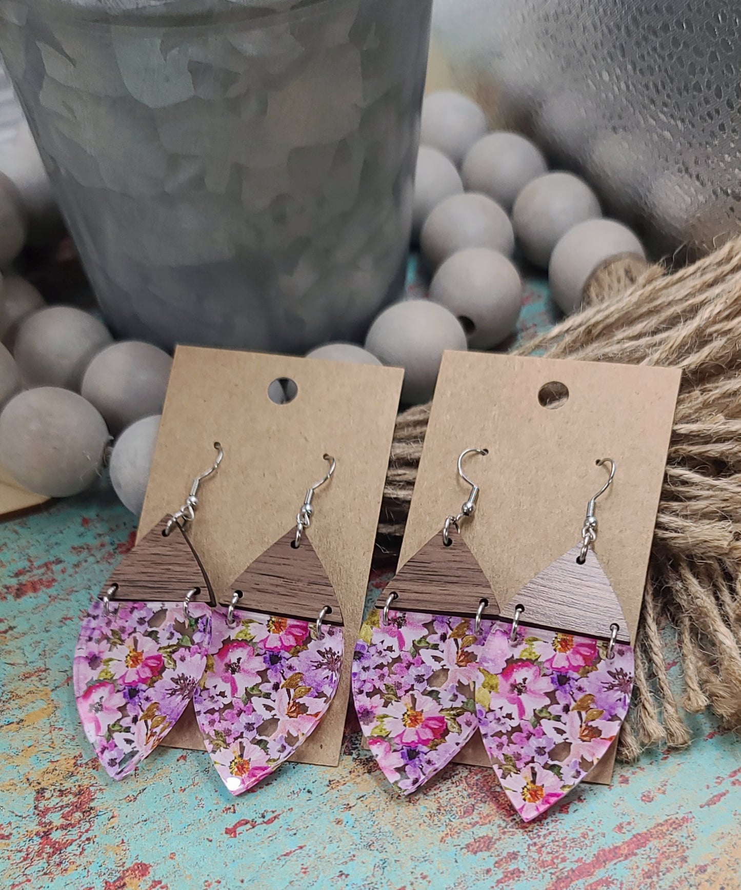 Floral Split Petal Earrings