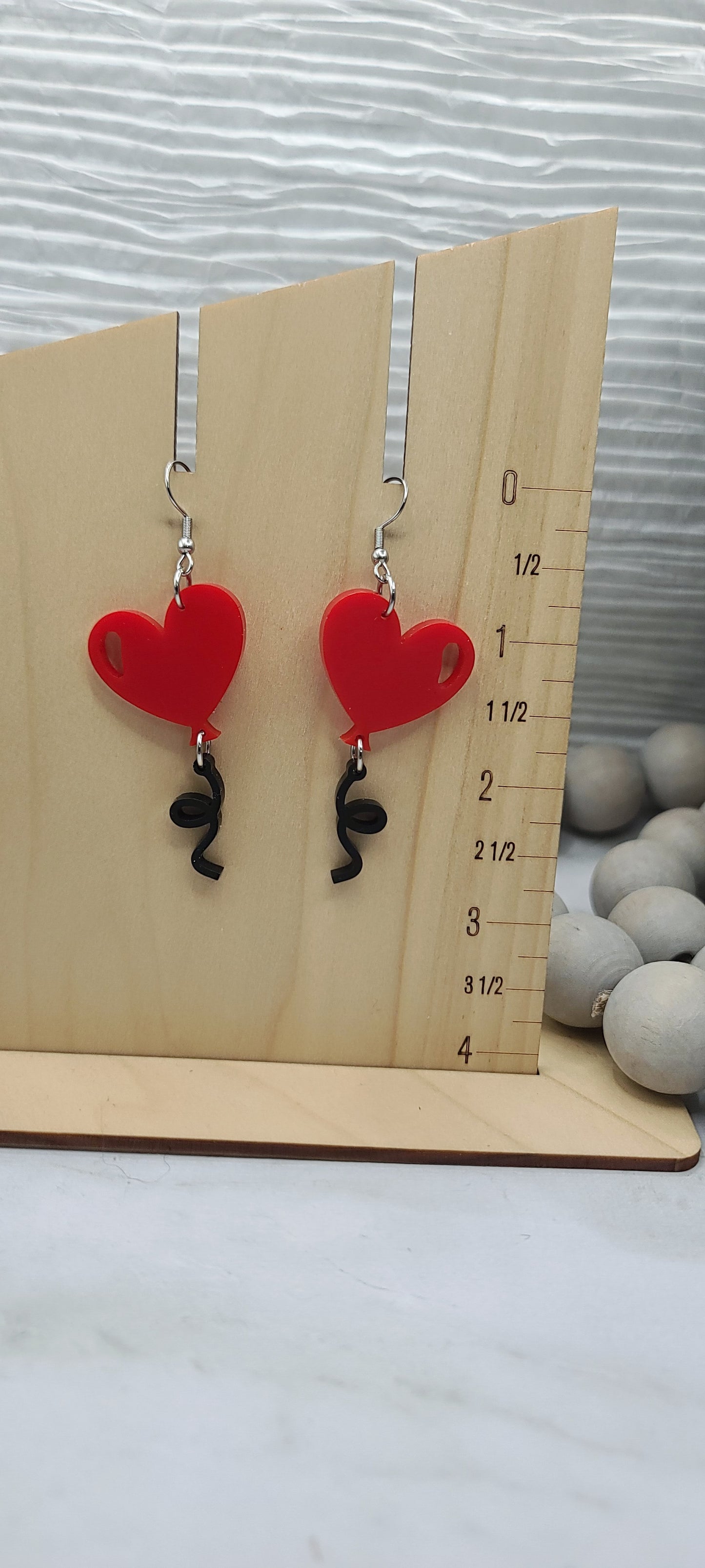 Heart Balloon Earrings