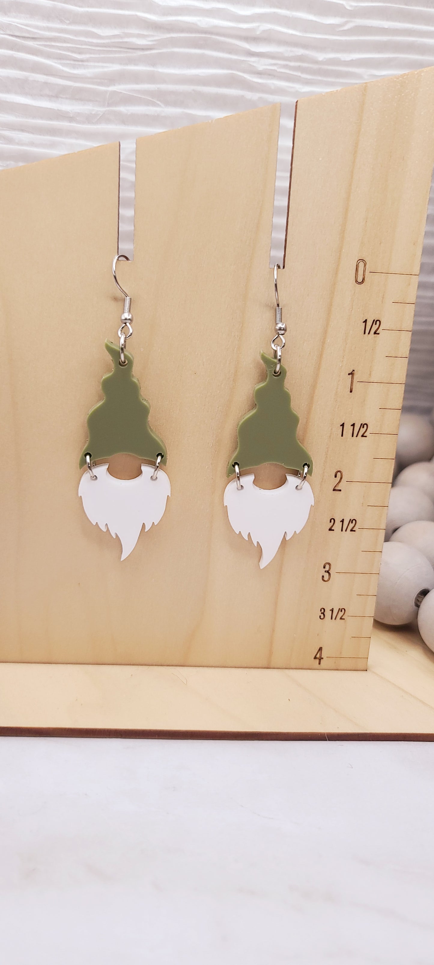 Green Gnome Earrings
