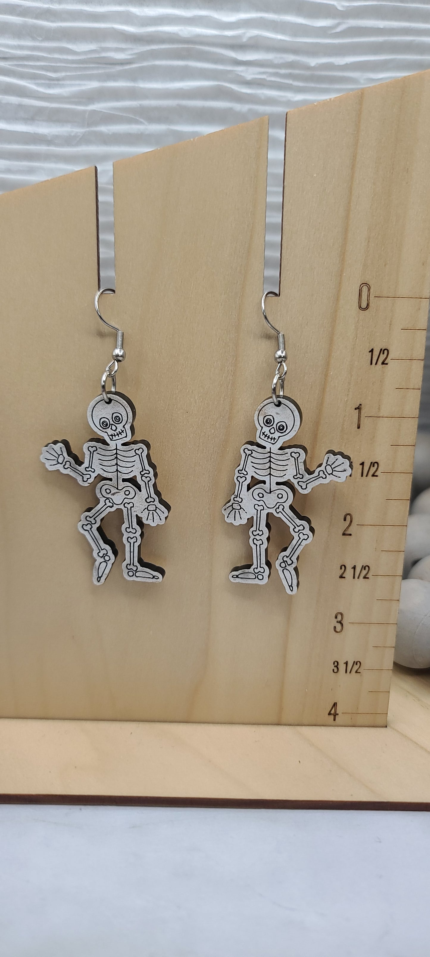 Bone Skeleton Earrings