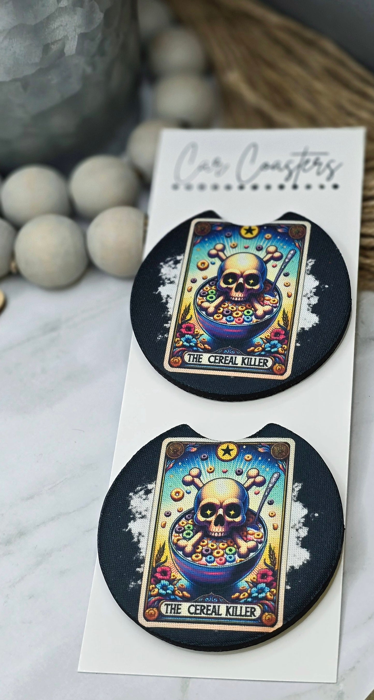 Cereal Killer Car Coasters