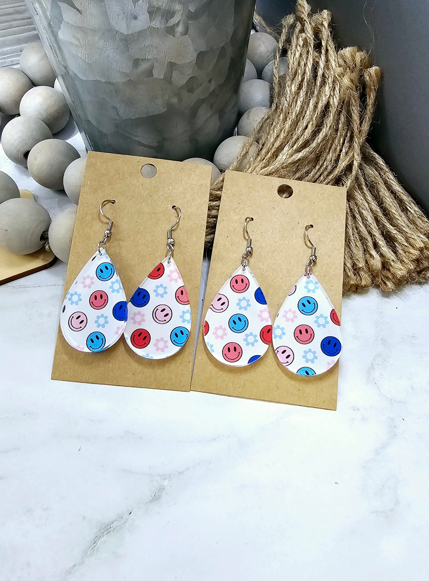 Happy Daisy Teardrop Earrings