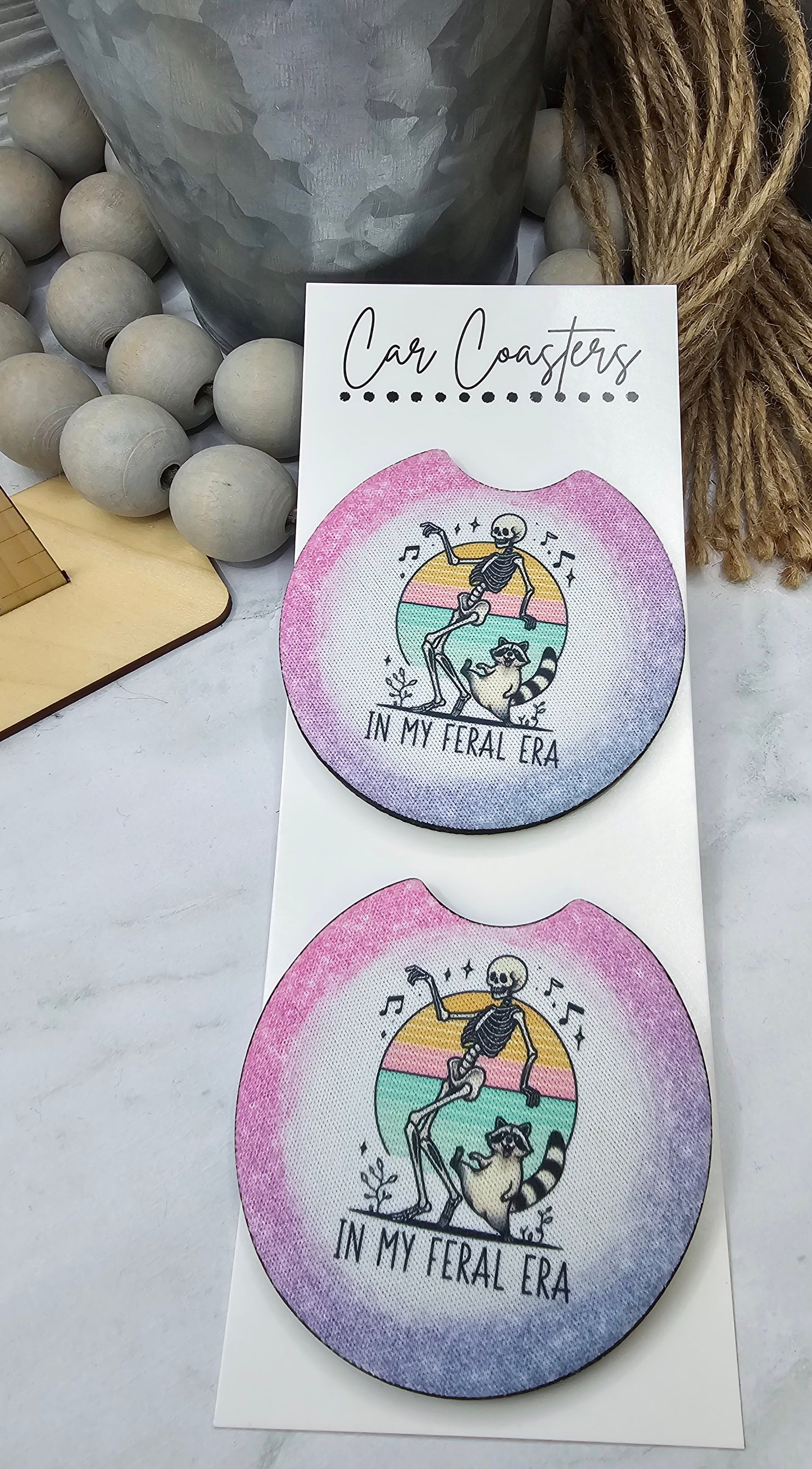 Feral Car Coasters