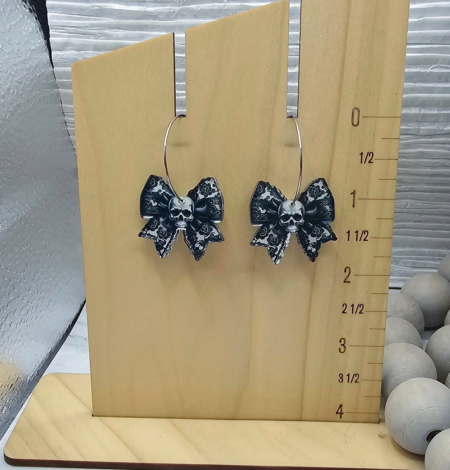 Skull Bow Earrings