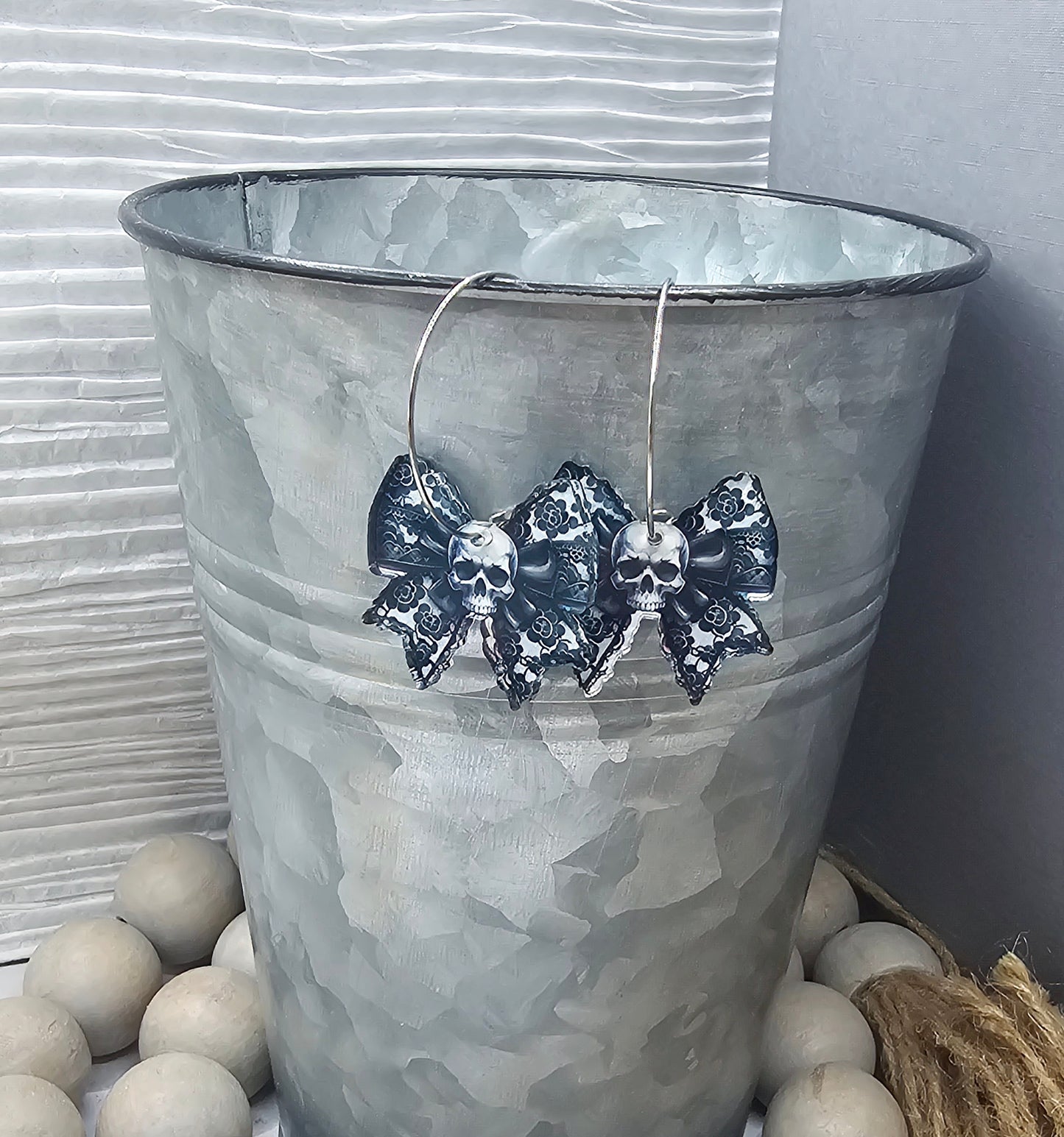 Skull Bow Earrings