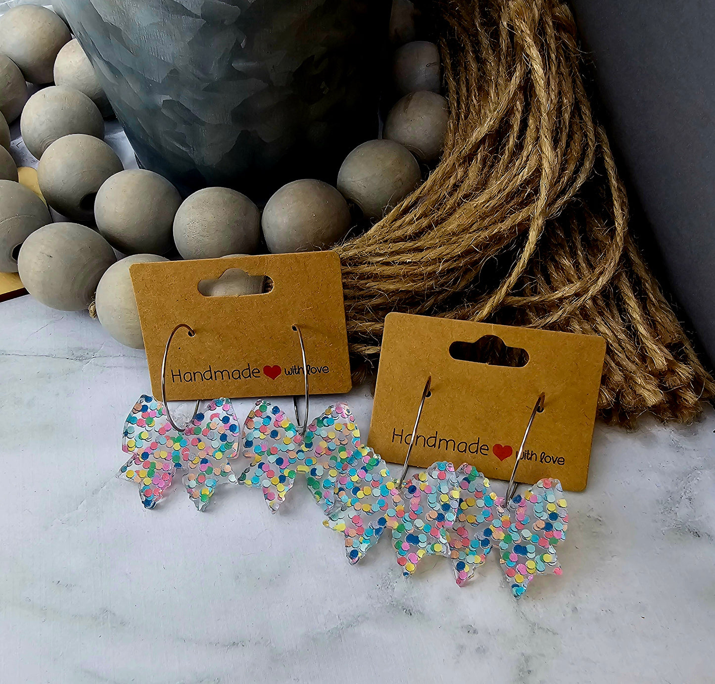Confetti Bow Earrings