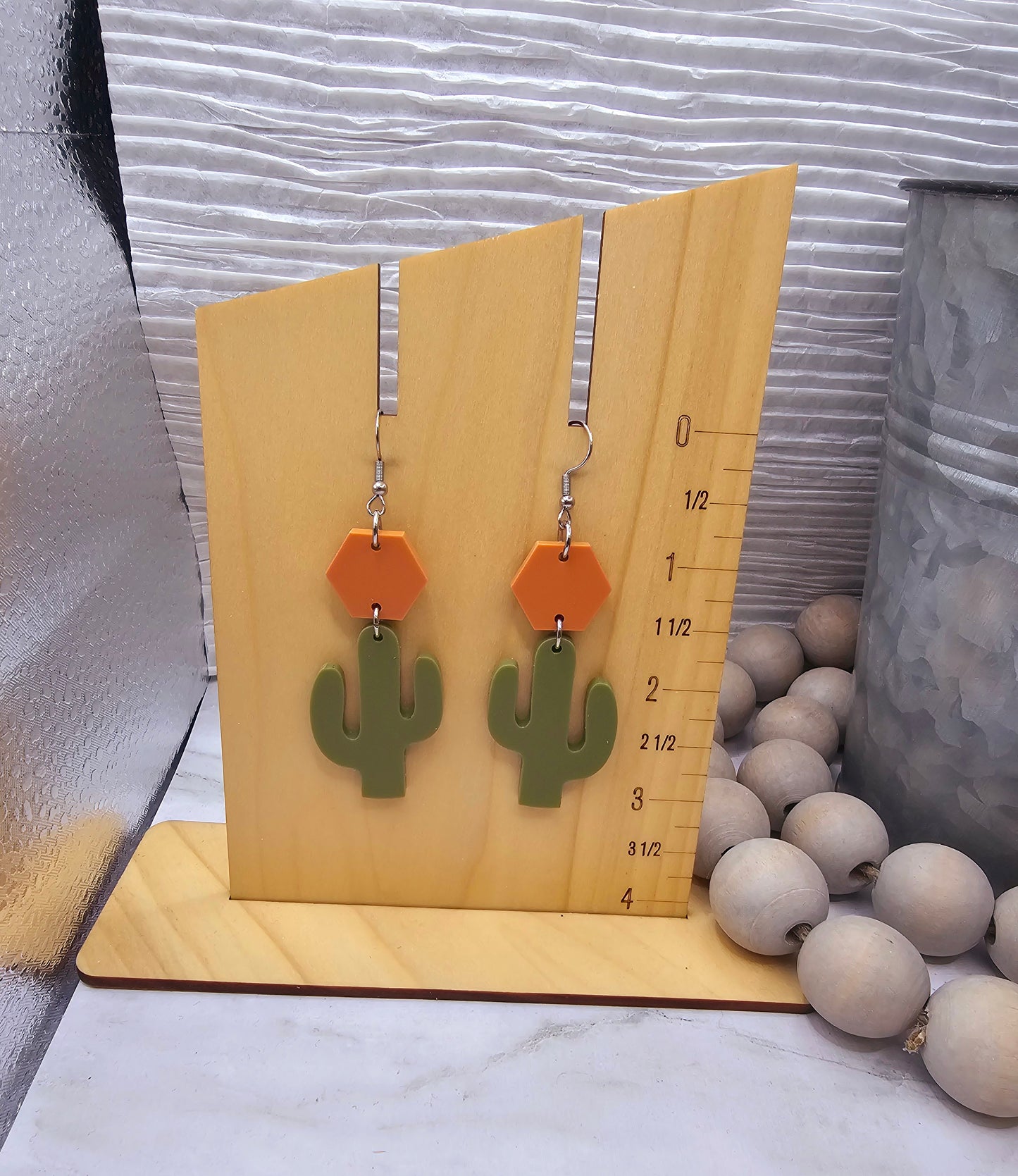 Cactus Stacked Earrings