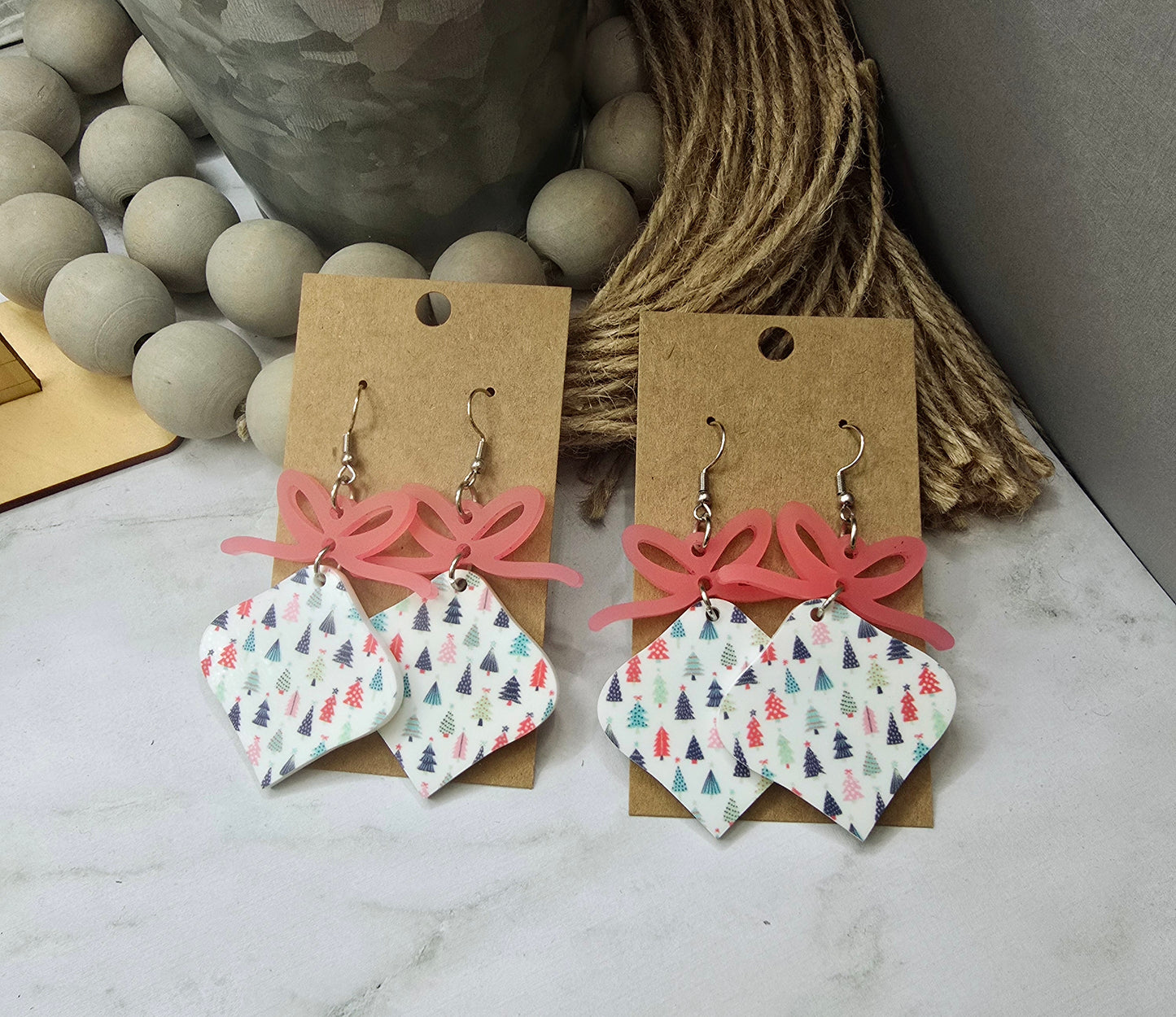 Cute Trees Ornament Earrings