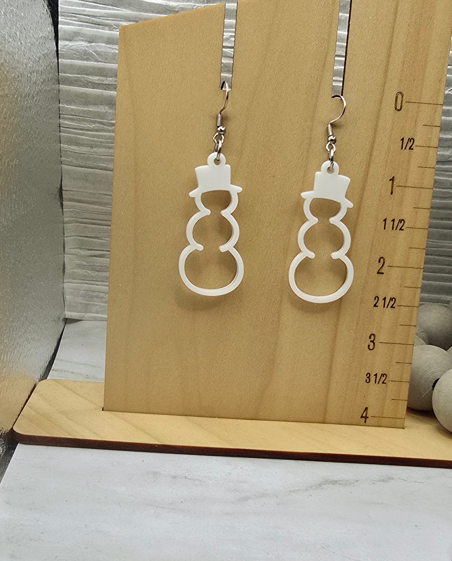 Snowman Earrings