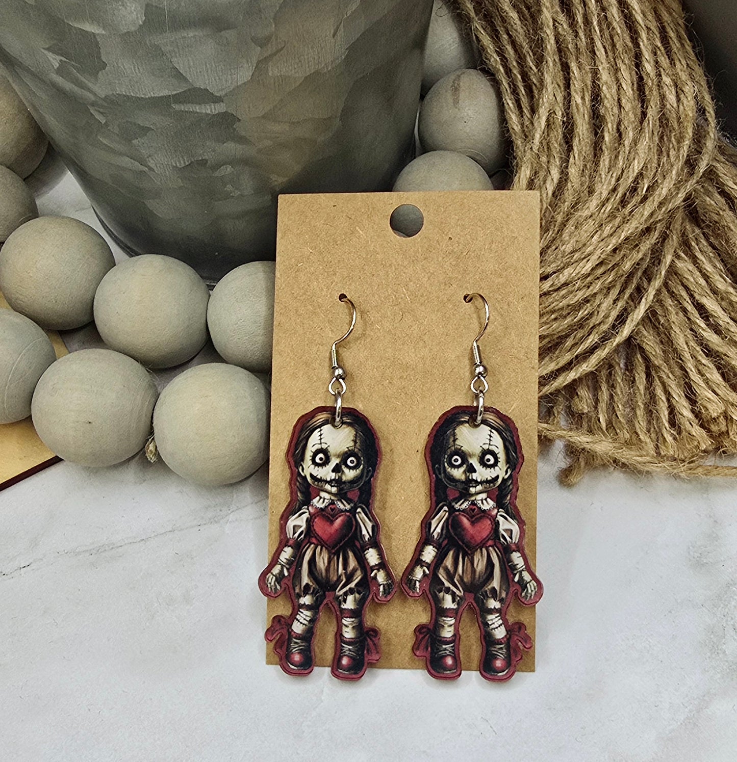 Heart Doll Earrings