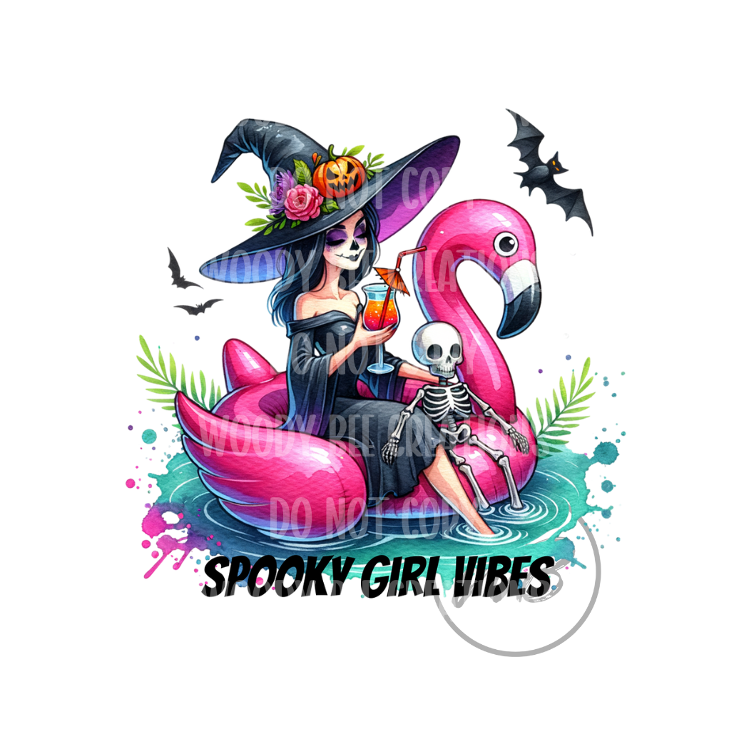 Spooky Girl Vibes PNG