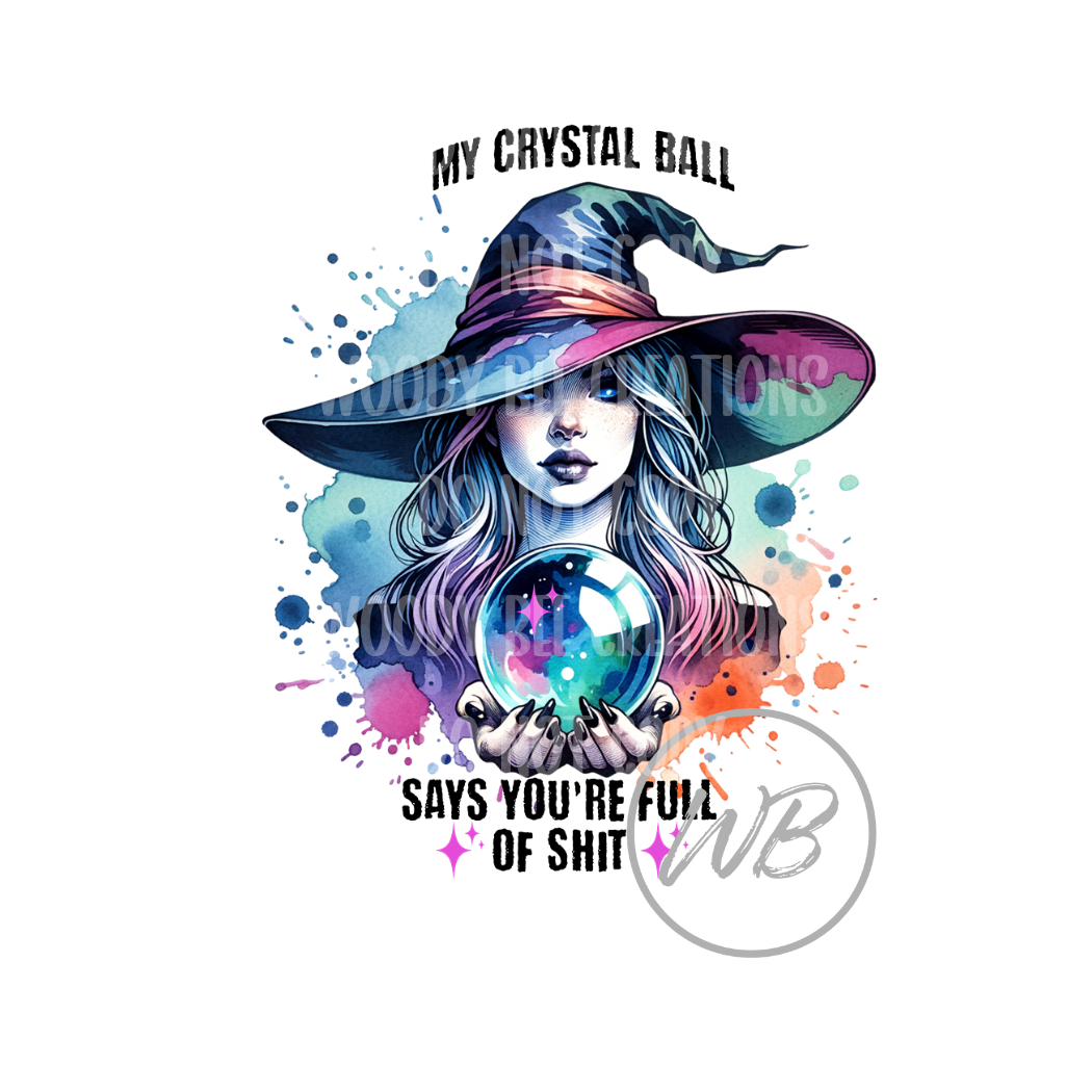 Crystal Ball Witch PNG