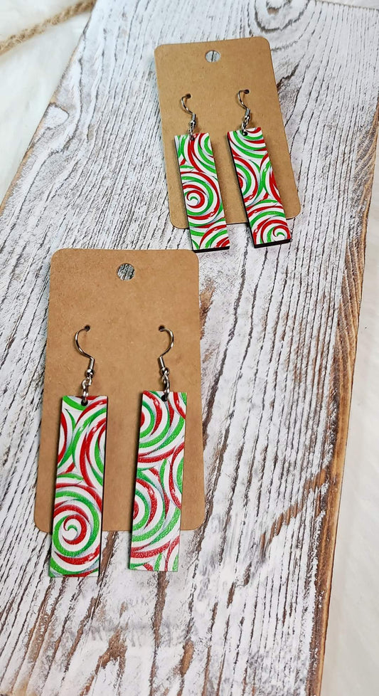 Candy Swirl Bar Earrings