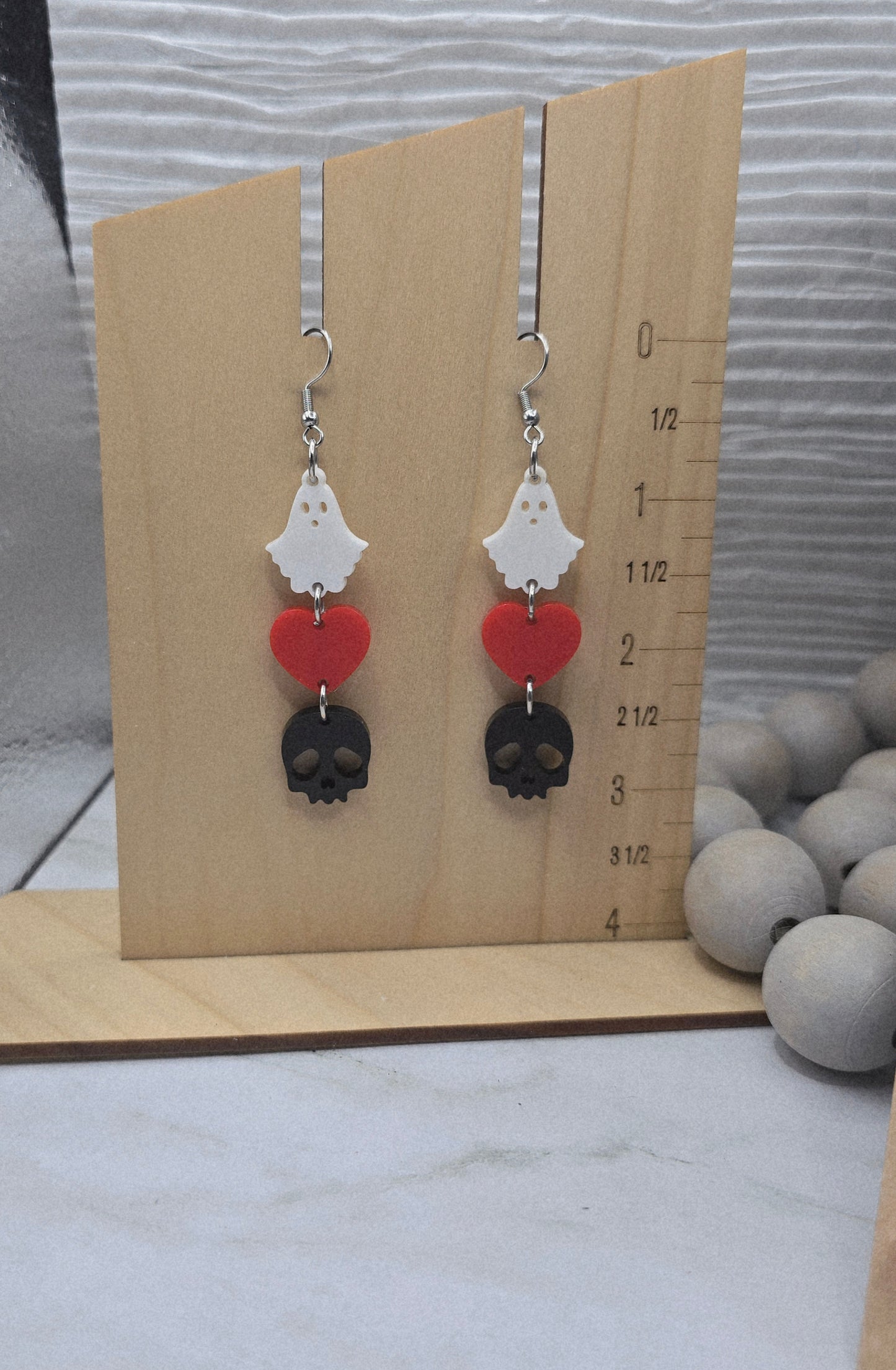 Ghost Stacked Earrings