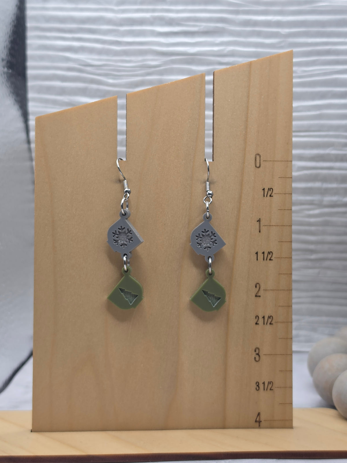 Coffee Mug Stacked Earrings