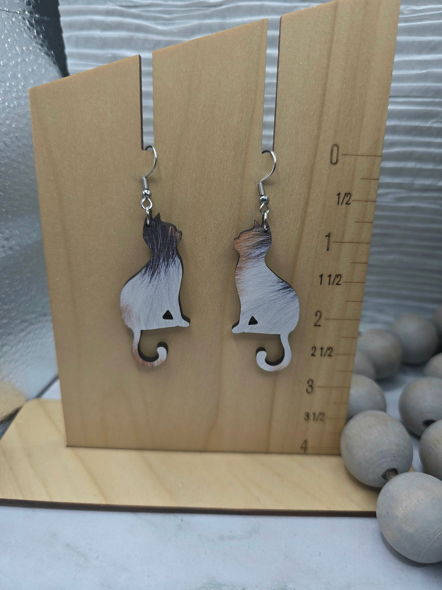 Calico Cat Earrings