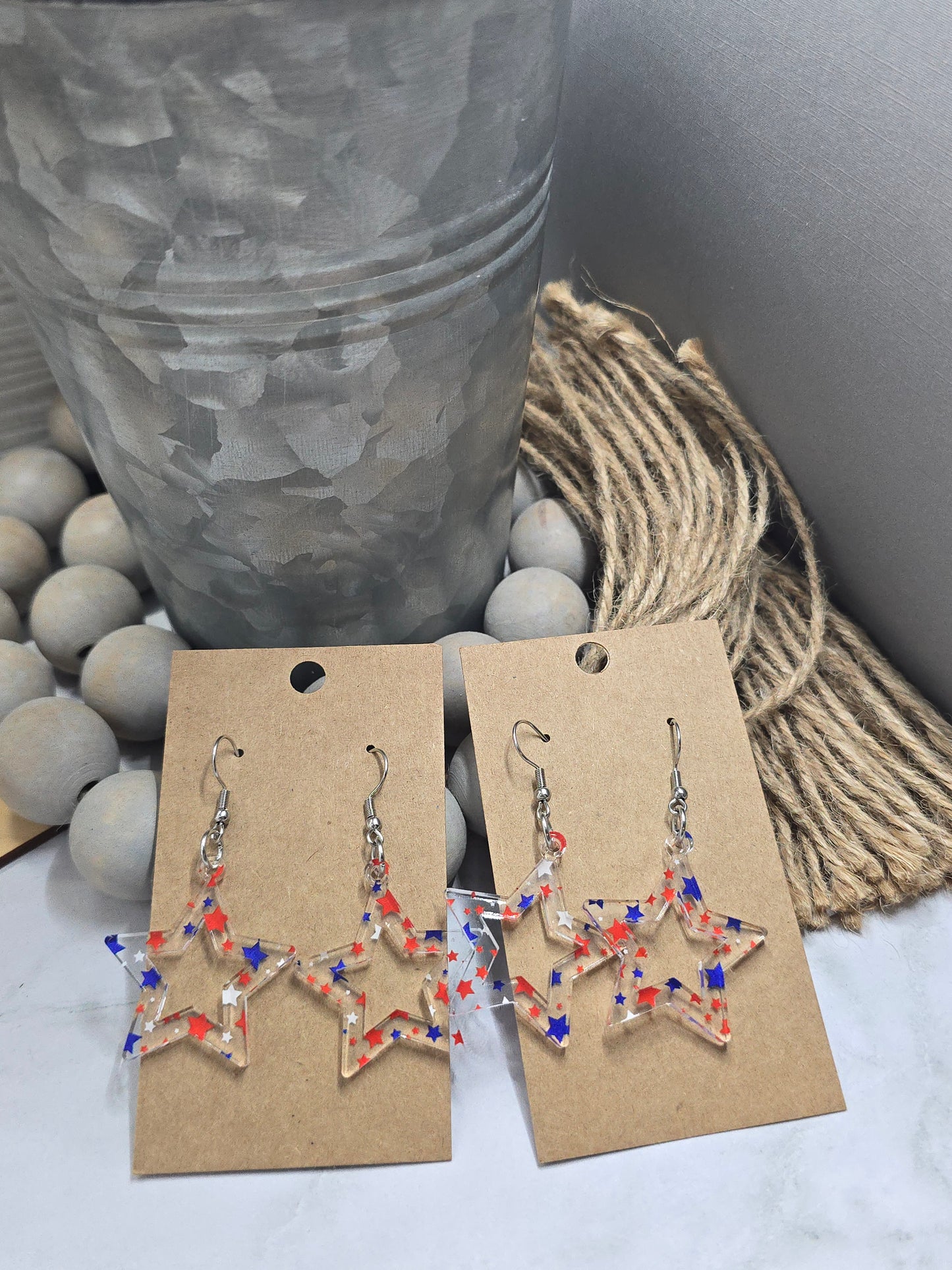 Patriotic Star Earrings