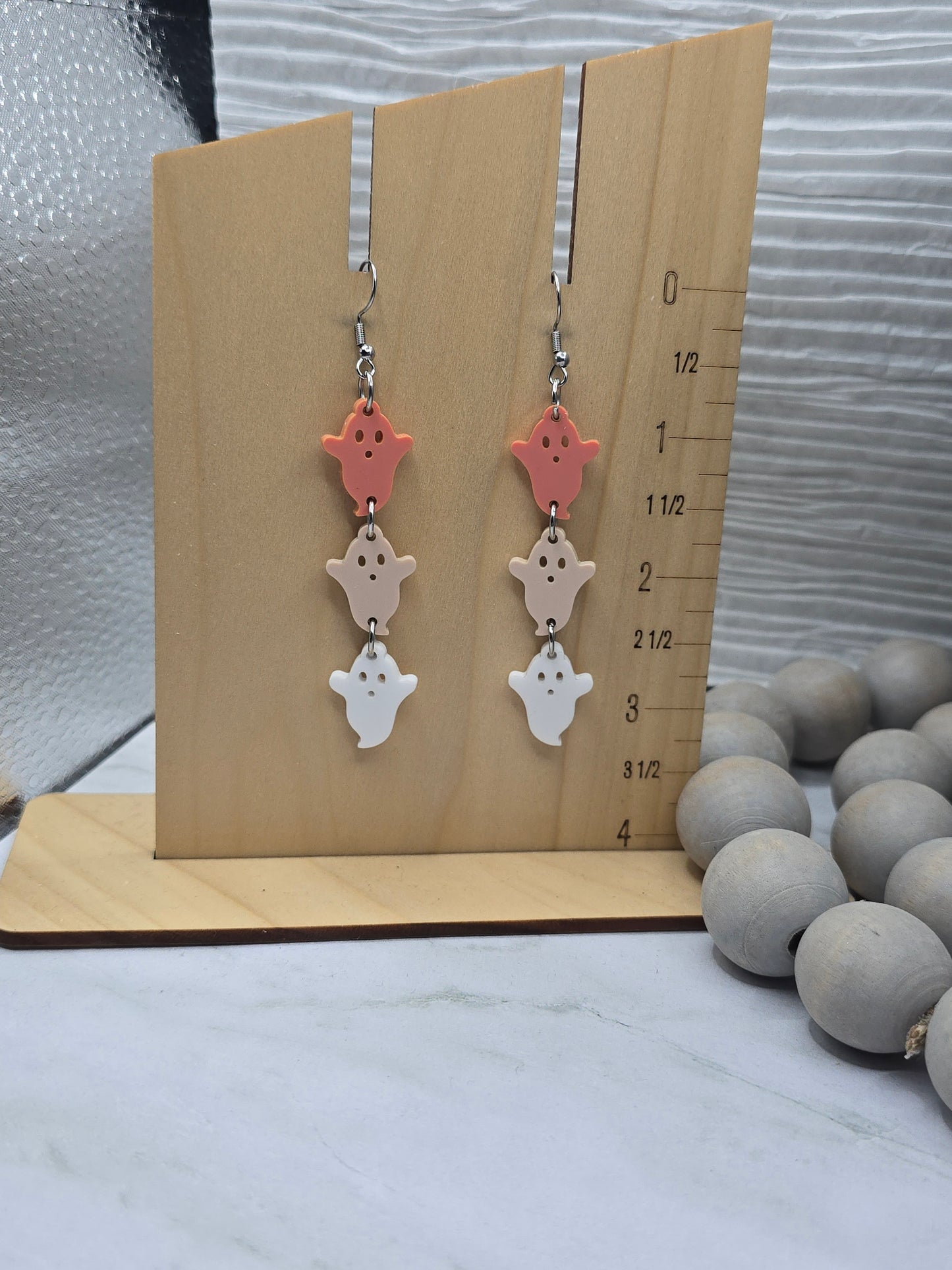 Valentine Ghost Stack Earrings
