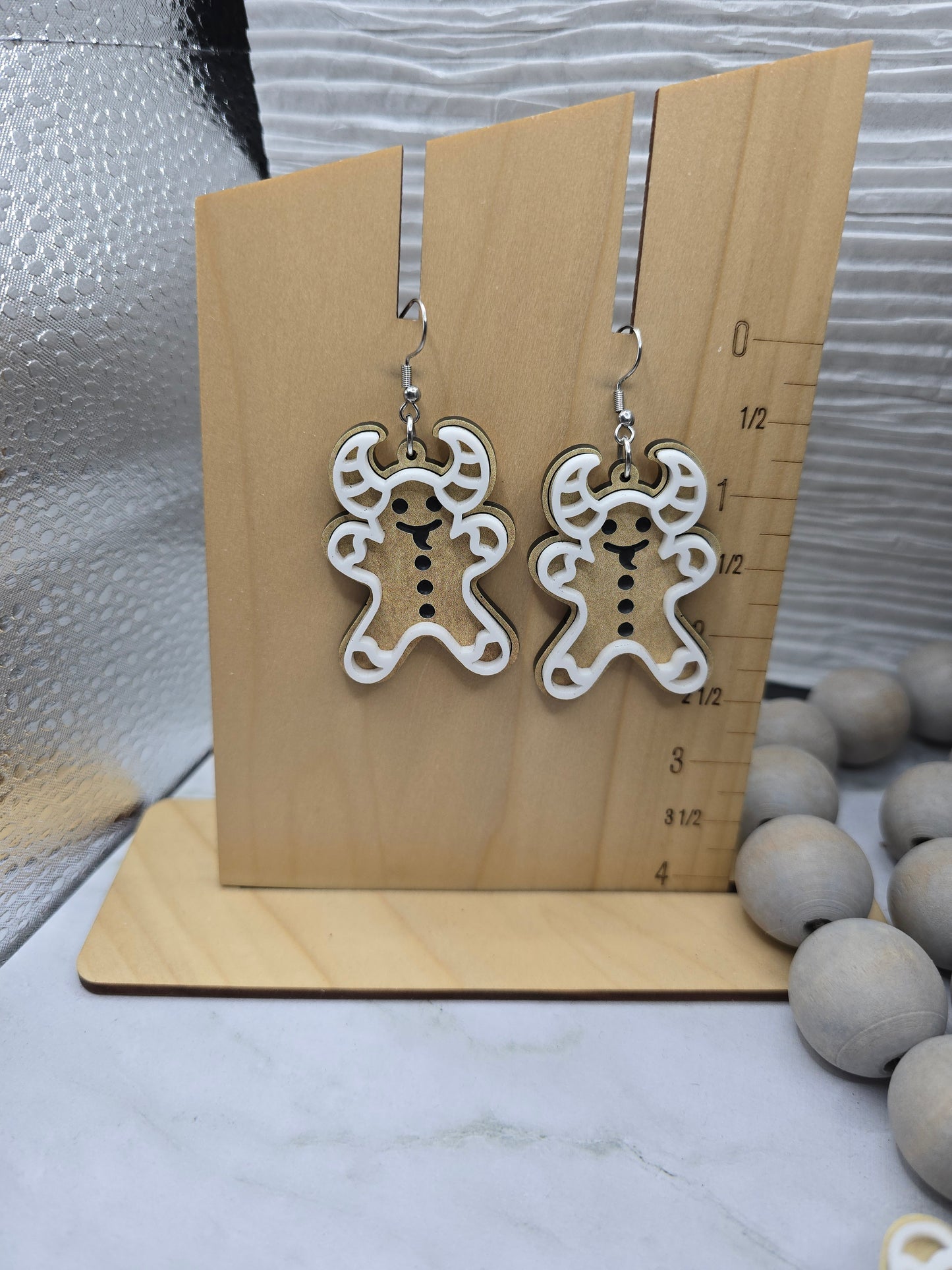 Krampus Gingerbread Earrings