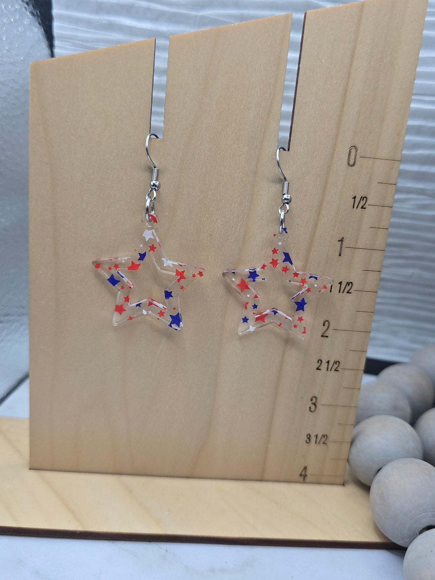 Patriotic Star Earrings