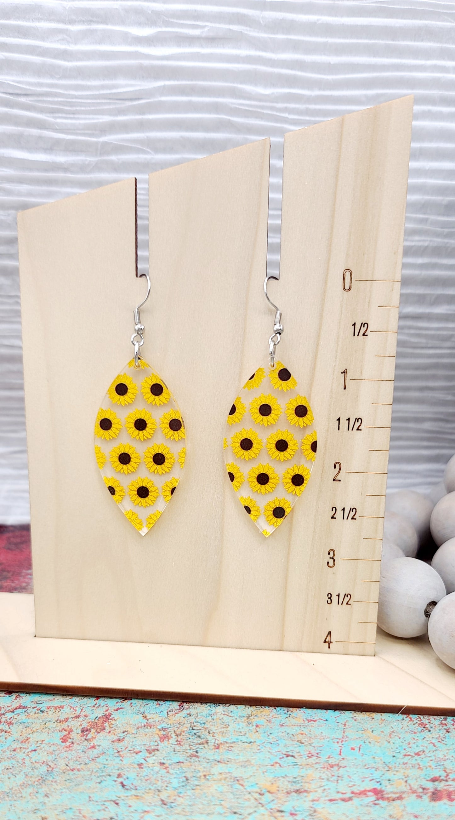Sunflower Petal Earrings