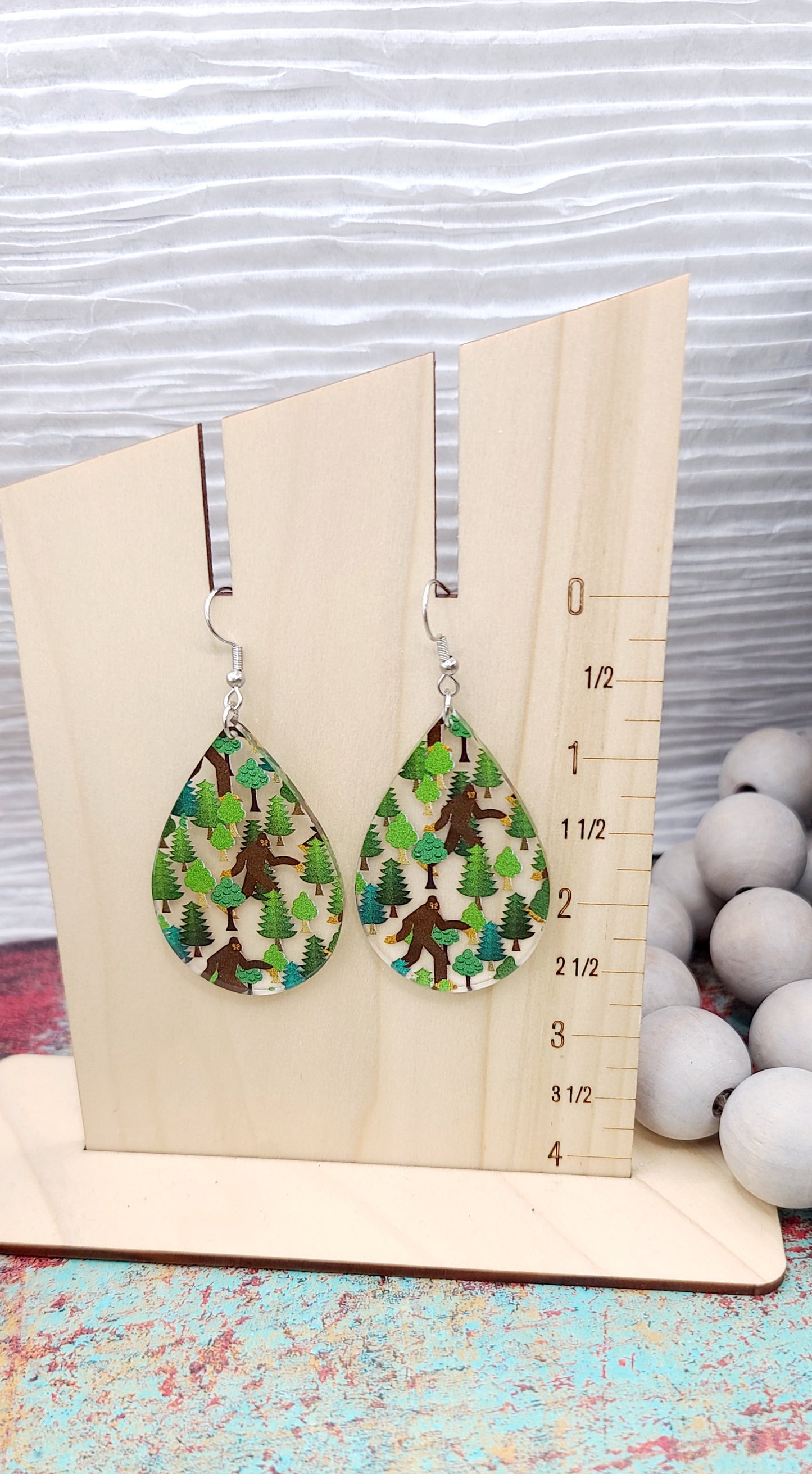 Big Foot Teardrop Earrings