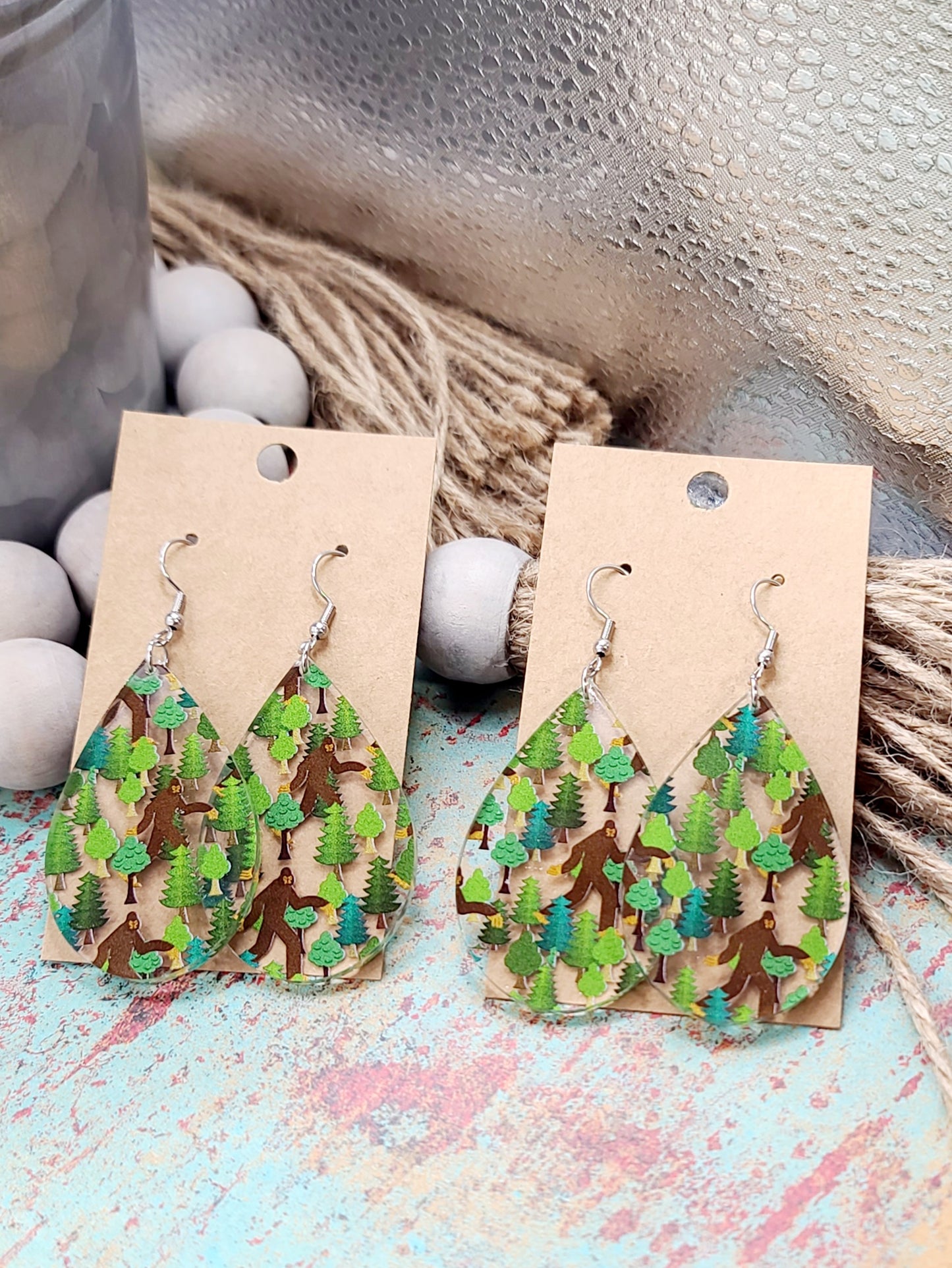 Big Foot Teardrop Earrings