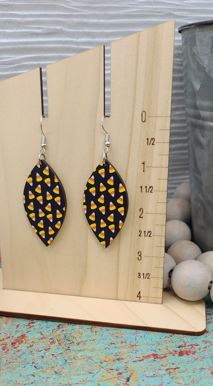 Candy Corn Petal Earrings