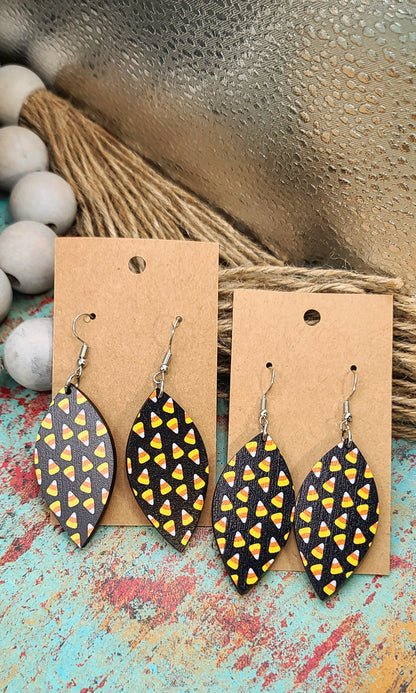 Candy Corn Petal Earrings