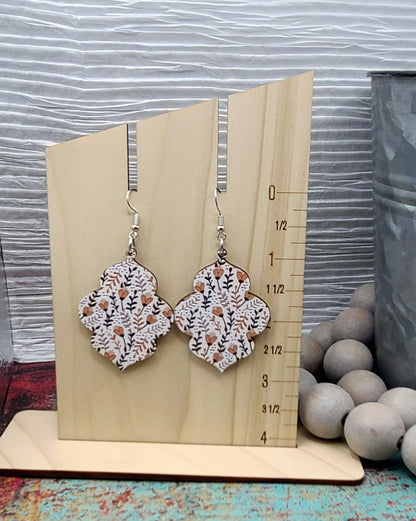 Fall Floral Earrings