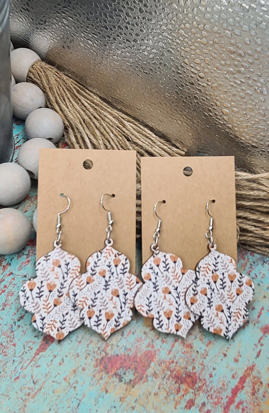 Fall Floral Earrings