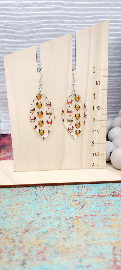 Reindeer Petal Earrings