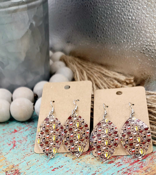 Christmas Cocktails Petal Earrings