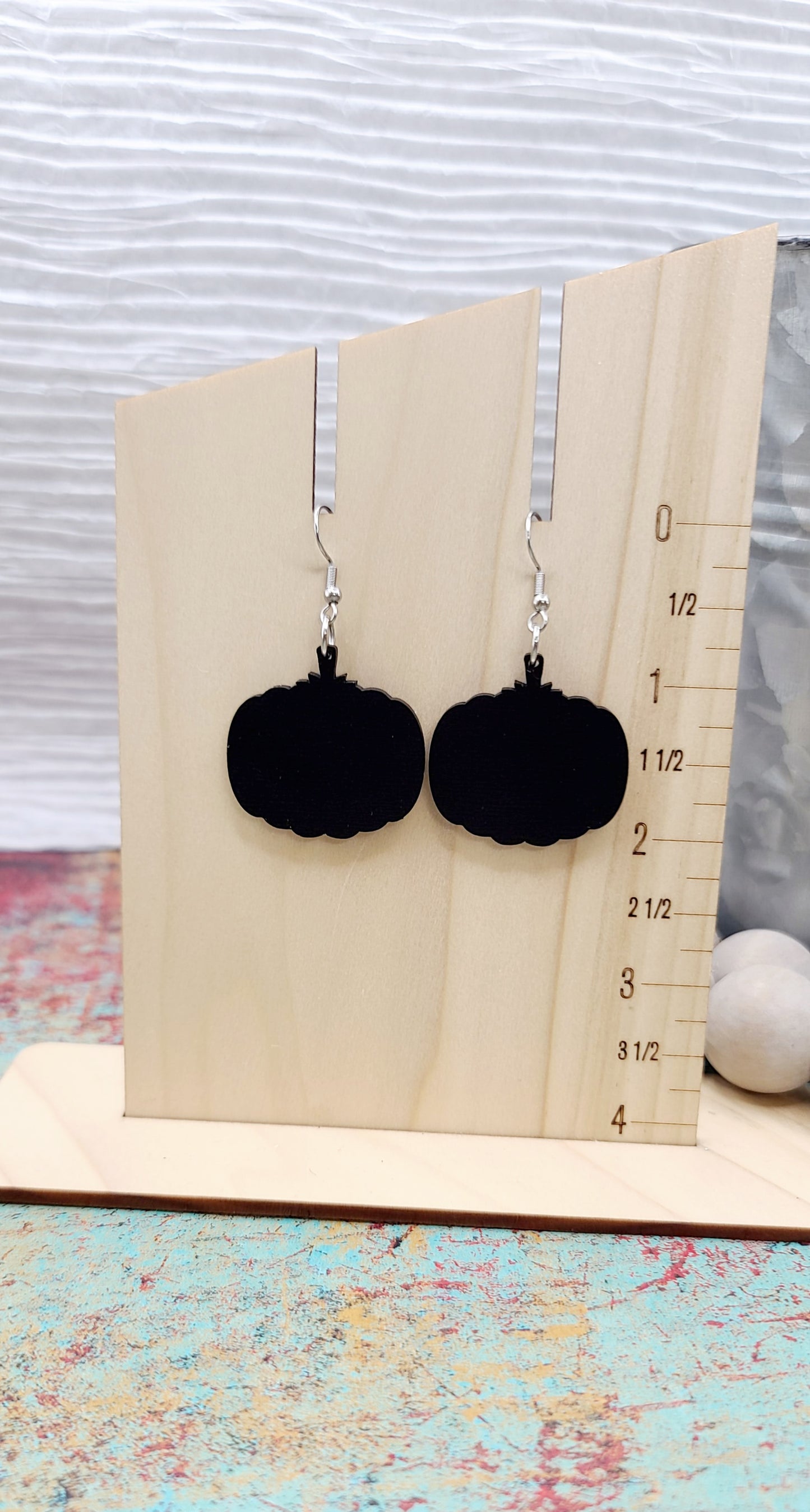 Black Pumpkin Earrings