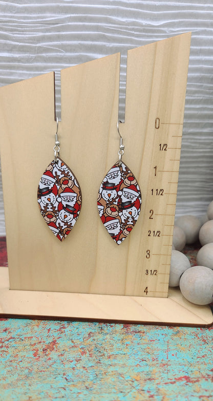 Santa and Friends Petal Earrings