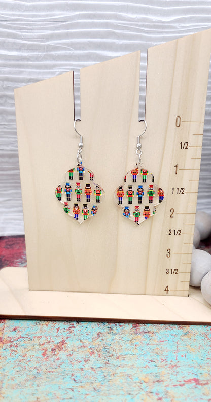 Nutcracker Quatrefoil Earrings