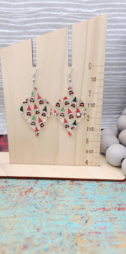 Christmas Gnome Ornament Earrings