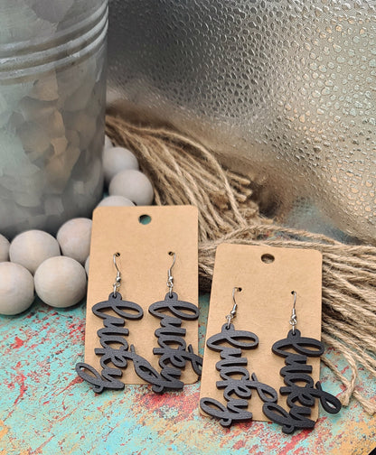 Black Lucky Earrings