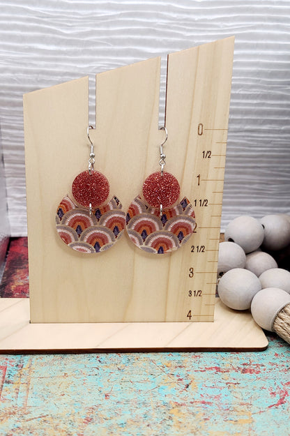 Boho Arch Stacked Circle Earrings