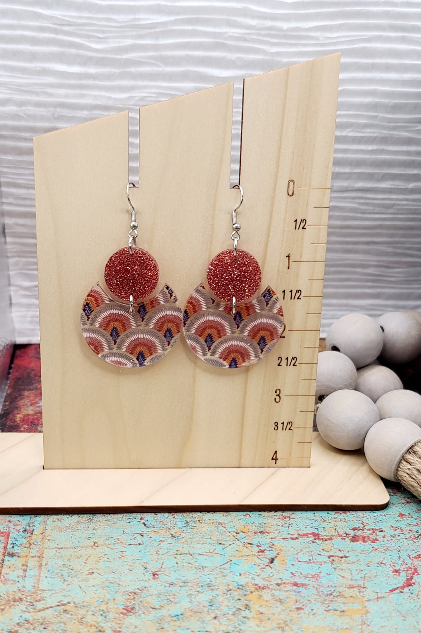 Boho Arch Stacked Circle Earrings