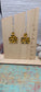 Sunflower Cow Tag Earrings