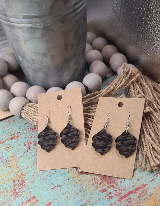 Camo Mini Earrings