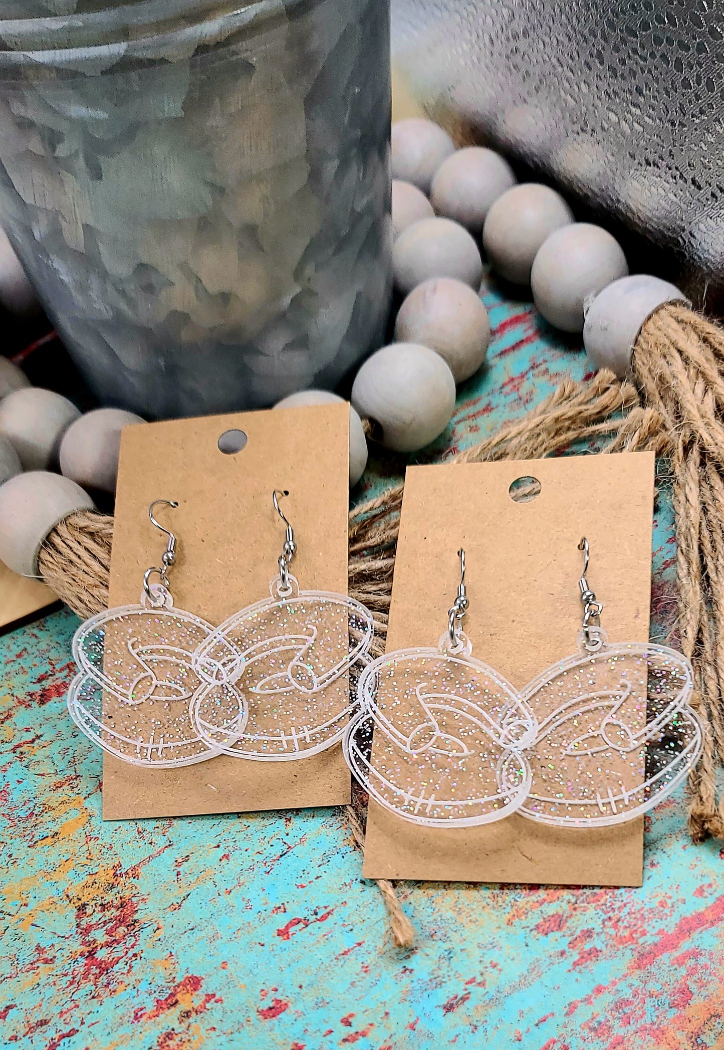 Glitter Chair Earrings