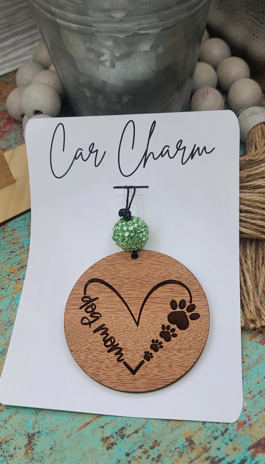 Dog Mom Car Charm