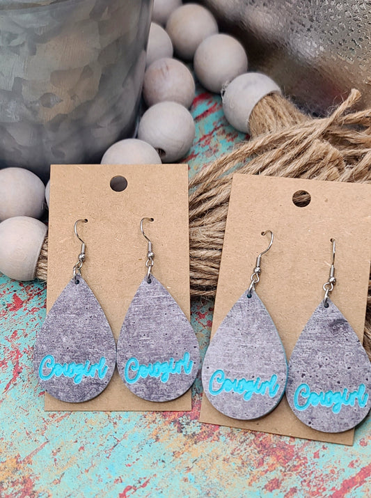 Cowgirl Teardrop Earrings