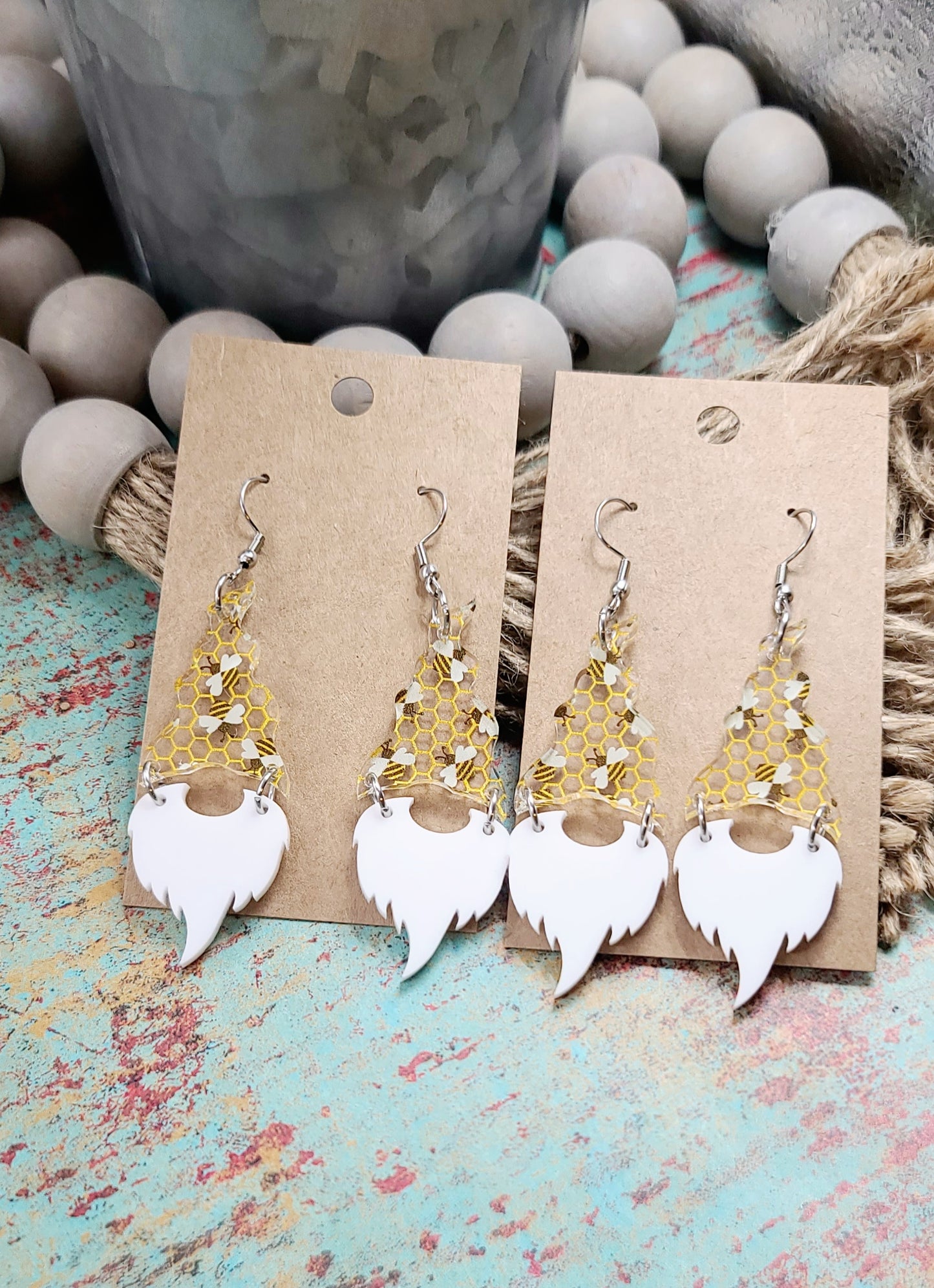 Bee Gnome Earrings