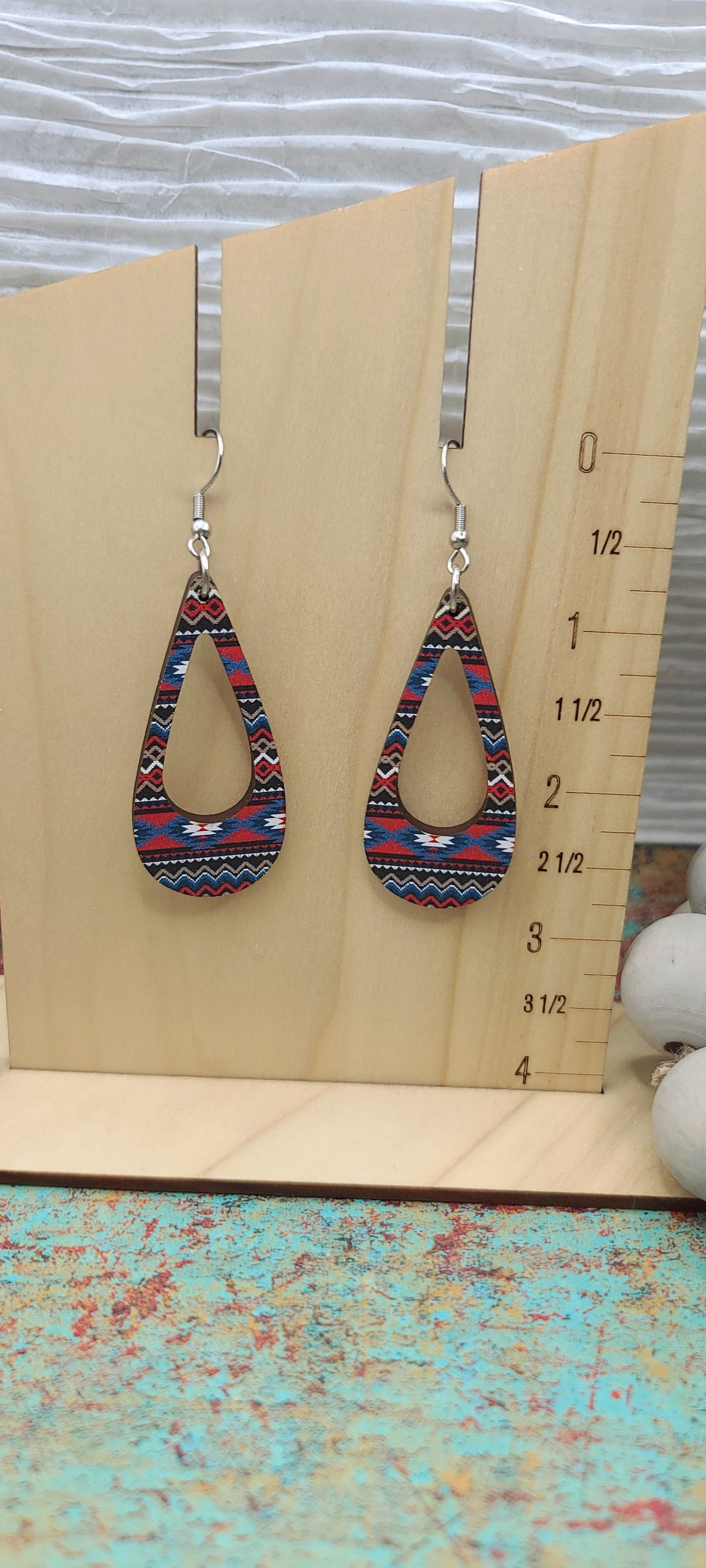 Aztec Drop Earrings